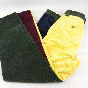 Brooks Brothers Milano ColorBlock Corduroy Pants 32 / 30 Slim Fit Stretch